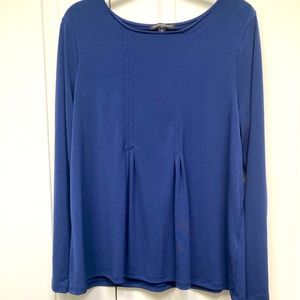 Blue long sleeved blouse